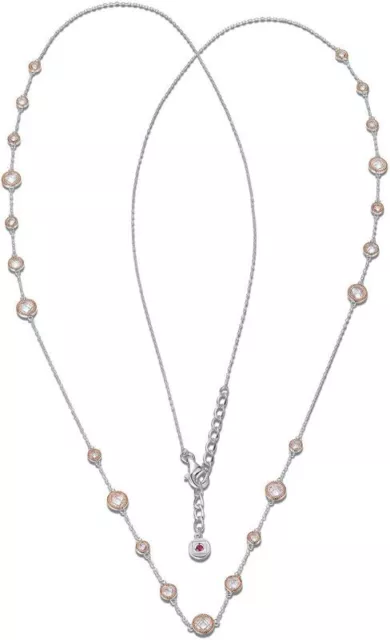 ELLE Schmuck 36 " + 2 " 14kt Rose Vergoldet Sterling Silber Funkelnde Cz