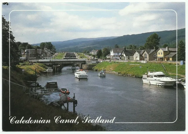 Caledonian Canal, Vintage Postcard, Scotland UK