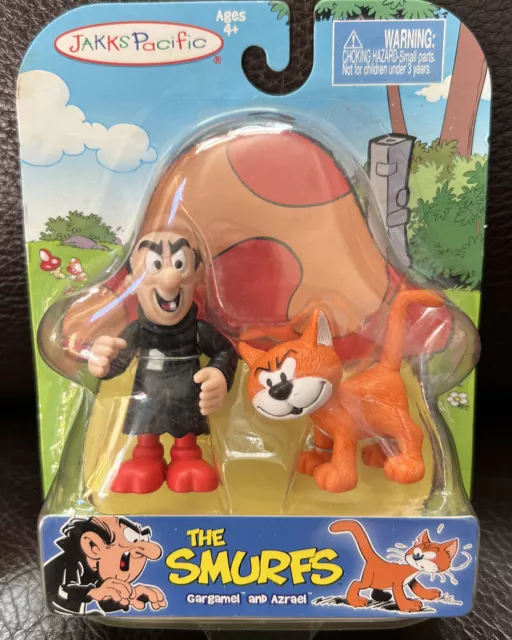 The SMURFS Gargamel And Azrael The Cat 2 - 2.5 Inch Figures Jakks Pacific 2009