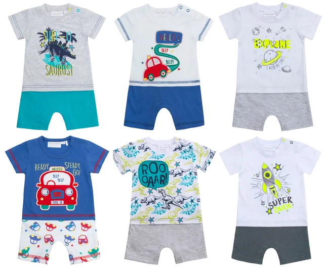 T-shirt body bambino tuta corta con romper + pantaloncini abito design bambini taglia regalo