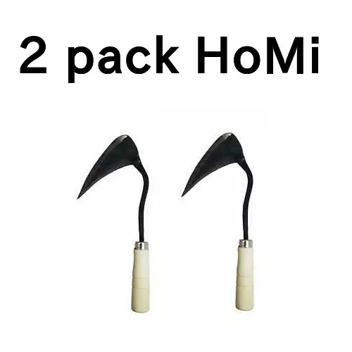 EZ Digger Korean style HoMi Multipurpose Gardening Hoe tool Wide Blade - 2 Pack