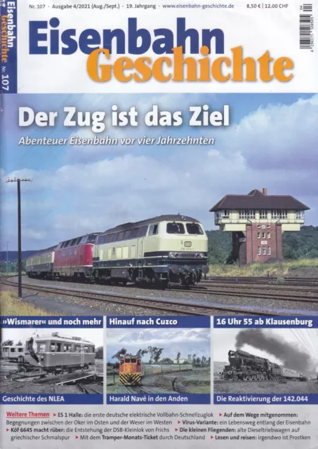 DGEG Eisenbahn Geschichte Heft 107 vom August 2021