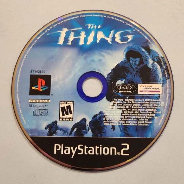 The Thing (Sony PlayStation 2, 2002) PS2 Disc Only