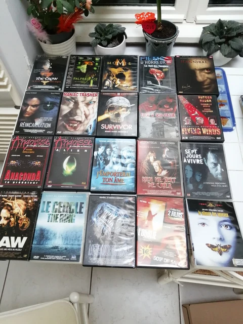 Lot 40 DVD Films Horreur Science Fiction Western Fantastique Neufs Occasion Très