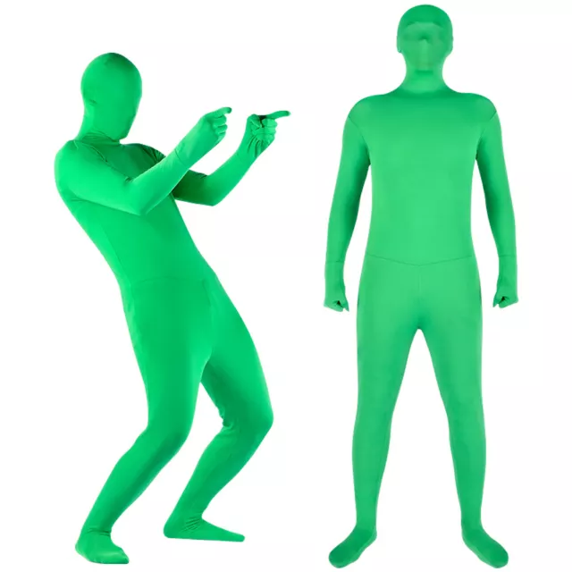 Full Body Green Screen Suit Video Chromakey Background Invisible Effect Bodysuit