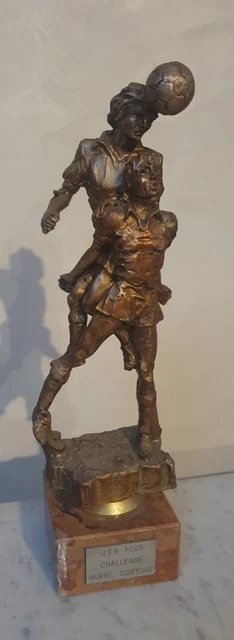 trophée coupe foot signé Turci