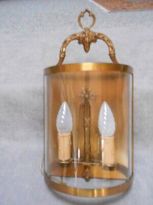Vintage French BRONZE & brass Wall Light SCONCE FIXTURE