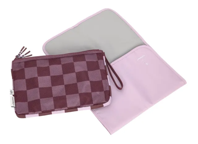 Lässig Casual Changing Organizer Deep Red / Lavender