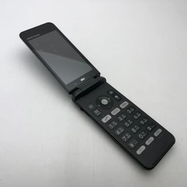 KYOCERA GRATINA 4G KYF31 UNLOCKED FLIP  PHONE black From Japan used