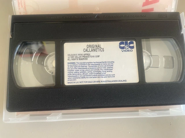 CALLANETICS ORIGINAL VHS Video Exercise Fitness 1986 Callan Pinckney £3 ...