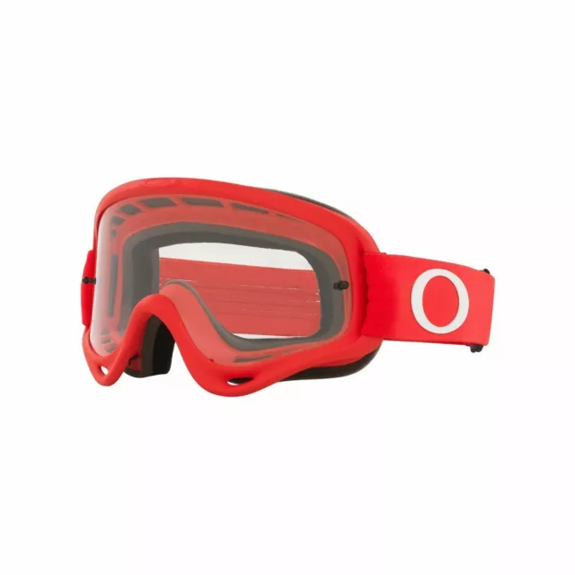 Oakley O Frame Adult Motocross Goggles (Moto Red) Clear Lens Mx Enduro