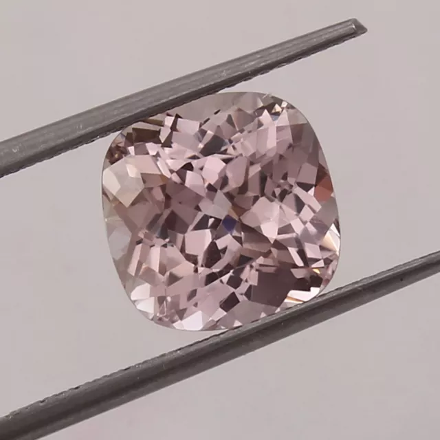 Natural Flawless Madagascar Pink Morganite Cushion Loose Cut Gemstone 10x10 mm 2