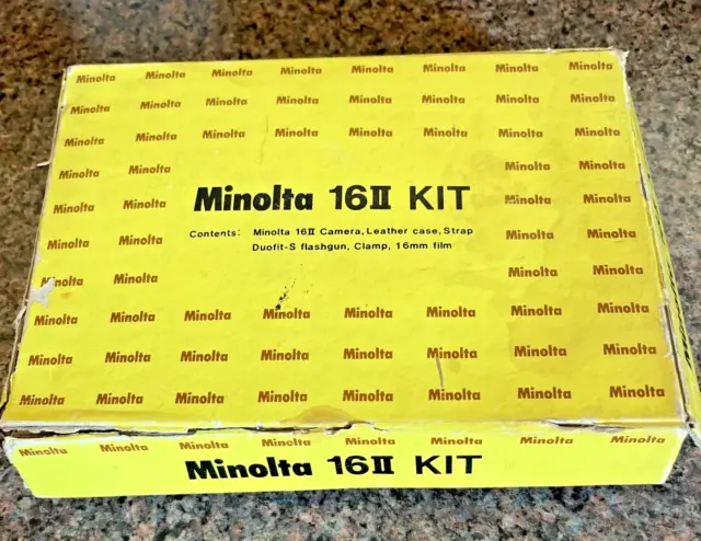 Minolta 16 ii 16mm Subminiature Film Camera Kit -Not tested