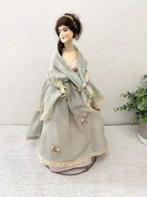 Antique German Munzerlite Boudoir Lamp Doll Beautiful All Original Condition