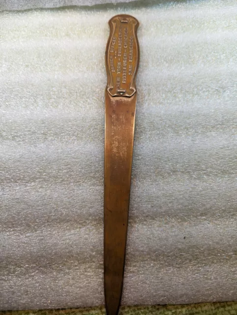 Vintage  Letter Opener - Victor Evans & Co. Patent Attorneys - Washington D.C