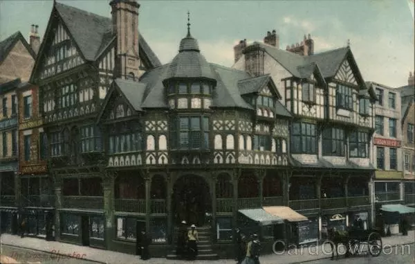 Cheshire England The cross,Chester RB Postcard Vintage Post Card