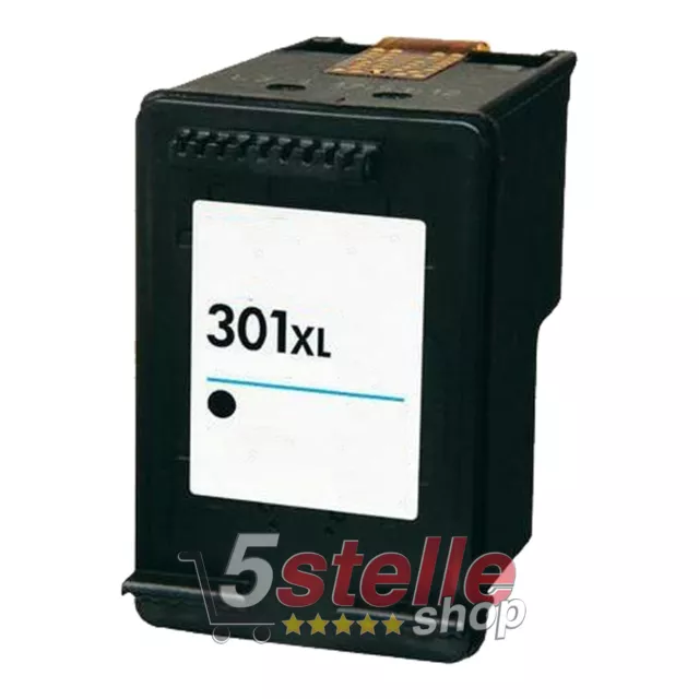 Cartuccia Nero 301Xl Per Hp Deskjet 2000 2050 2050A 2050S 2054A 2510 2514 2540
