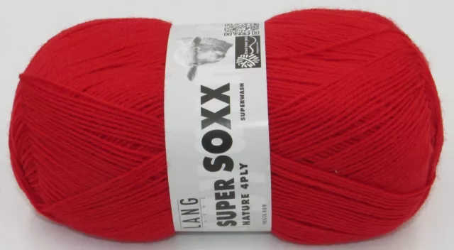 Lang Yarns Super Soxx 4-fach uni Nature, Mengenrabatt 5 - 11 %, 100% Wolle