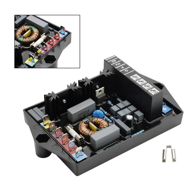 Régulateur Tension AVR Générateur 5-6.5KW - 250V 470UF - Universel 6 Fils - Pour Groupe électrogène