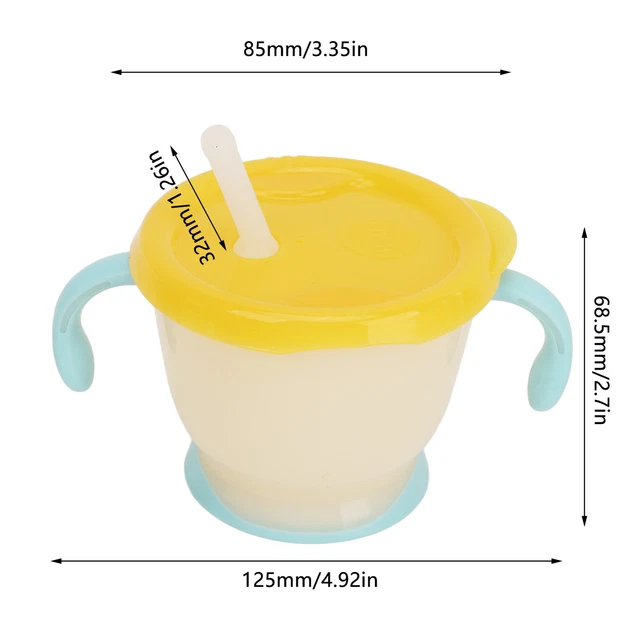 Straw Cup 150ml Capacity 3PCS Spill Proof Straw Cup Straw Training Cup