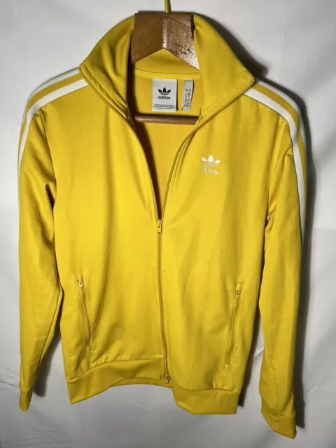 Adidas Firebird Felpa Vintage  Giallo Bianco Taglia XS/S Uomo  Men Jacket Retro