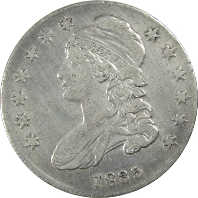 1835 Capped Bust Half Dollar AG About Good Silver 50c Coin SKU:I11753