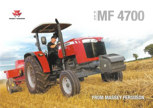 Farm Tractor Brochure - Massey Ferguson - MF 4708 4709 4700 series 2015 (F8566)