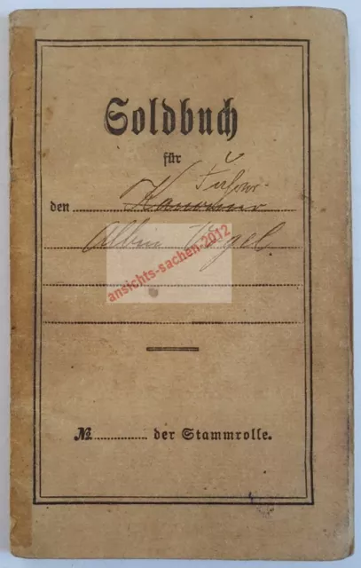 Orig. SOLDBUCH Erfurt 1916 – Garde-Train-Ersatz-Abt./Lazarett KALUKOVO Bulgarien
