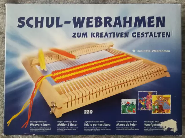 Allgäuer Schul-Webrahmen (Breite ca. 20 cm) - TOP-PREIS- Kreatives Gestalten