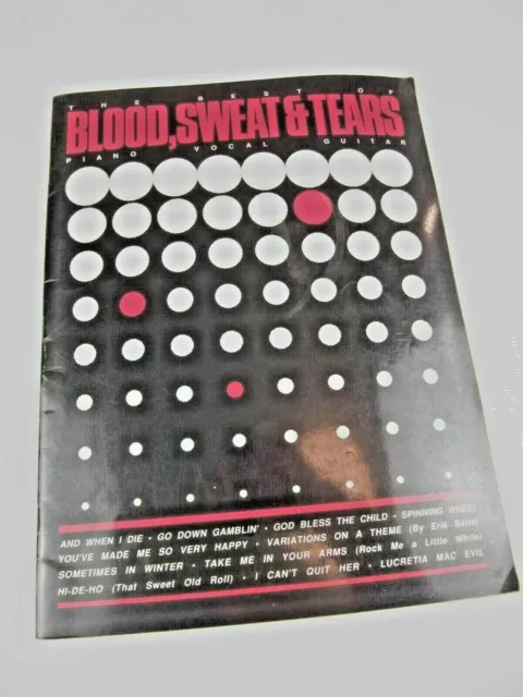 Noten Songbook Best of Blood Sweat Tears Piano Vocal Guitar chords Text
