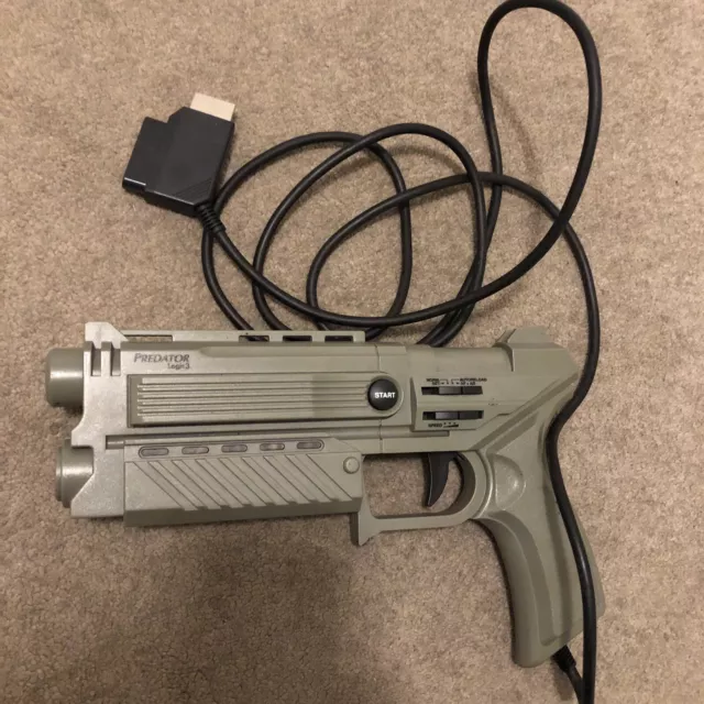 Logic 3 PREDATOR Lightgun Automatic Gun For Playstation 1/ PS1 & Sega Saturn