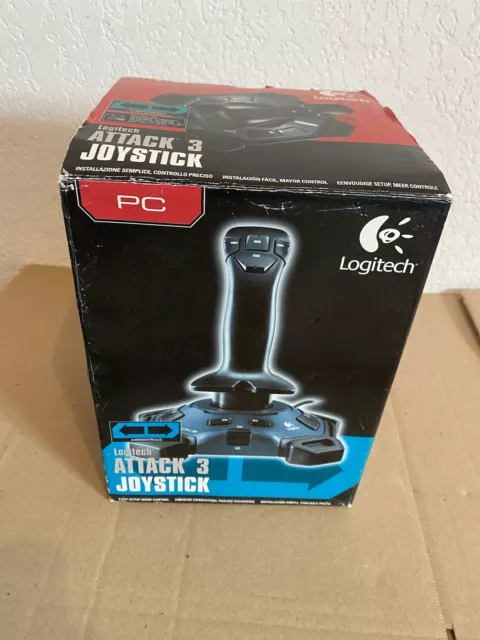 Logitech Joystick Attack 3 - pour PC Mac - Manettes Controller - USB