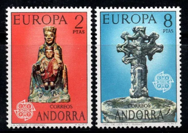 Andorra spagnola 1974 Mi. 88-89 Nuovo ** 100% Europa CEPT,