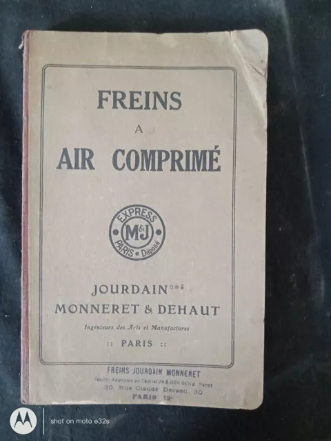 FREINS JOURDAIN MONNERET Freins À Air Comprimé notice technique industrie