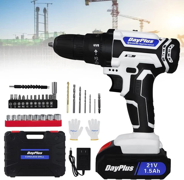 Promo Perceuse-Visseuse 18 V Sans Fil Avec Chargeur Et Batterie De 1, 5 Ah chez Carrefour