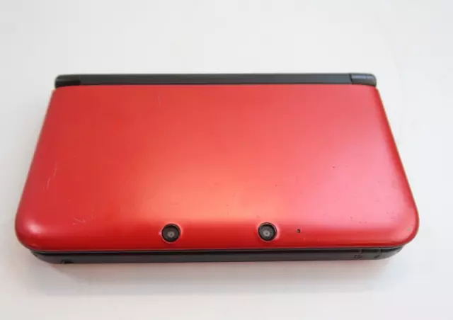 Nintendo 3DS XL Griffkonsolensystem Farbe ROT/SCHWARZ vollständig getestet Klasse B