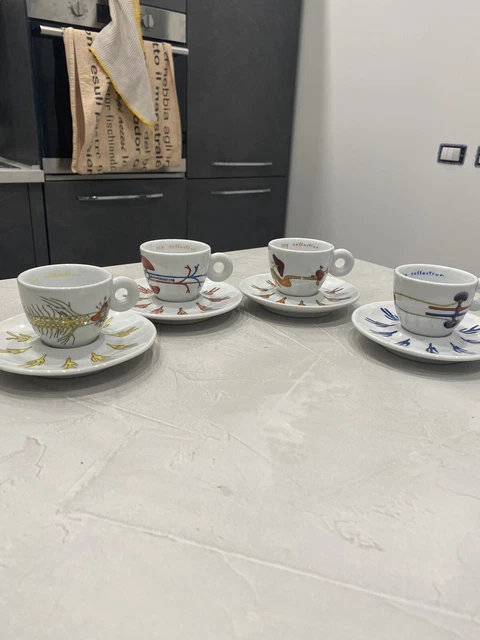 Illy Art Collection 4 Tazzine Caffè Atelier Van Lieshout 2005 Espresso Cups