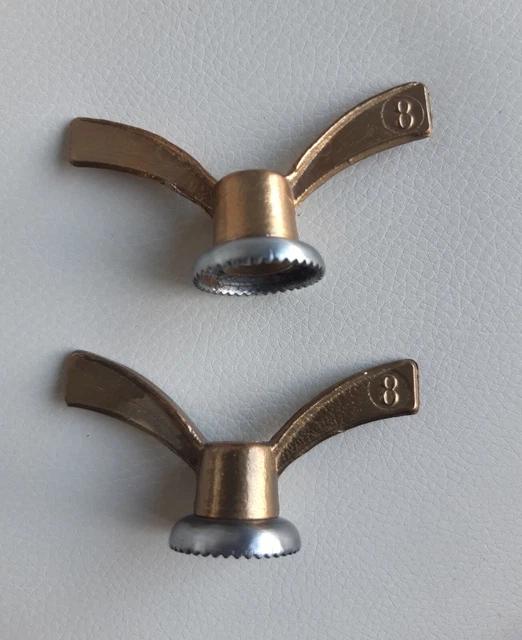 6 antique Ecrous papillons HURET, France vélo vintage ancien vélo de