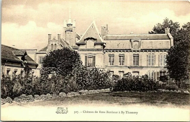 Thomery, France~Seine-et-Marne~Chateau de Rosa Bonheur~Exterior View~Postcard