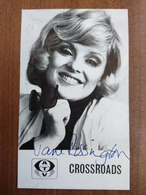 JANE ROSSINGTON *Jill Chance* CROSSROADS PRE-SIGNED AUTOGRAPH CAST PHOTO CARD