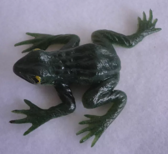 Vintage Rubber Frog Toy Figure Hong Kong Mint New NOS Jiggler