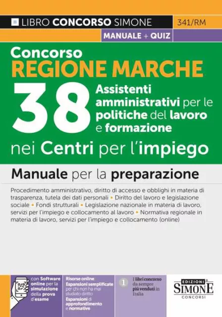 Concorso Regione Marche. 38 Assistenti amministrativi per le politiche del...