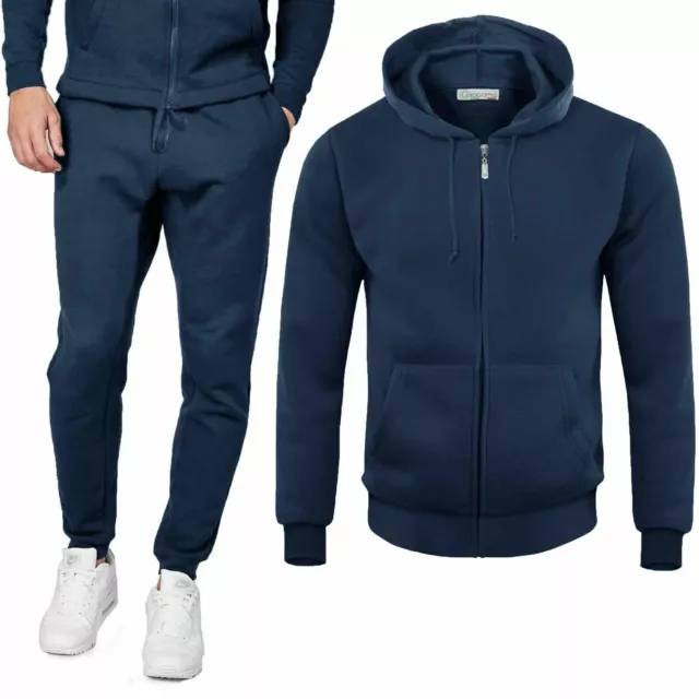 Tuta Uomo Pantaloni + Felpa con Cappuccio GIROGAMA Sport Set 2 Pezzi 6373IT
