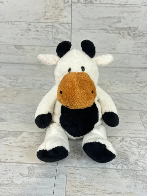 Ty Tylux Pluffies Grazer Cow 9" Plush Stuffed Animal Toy 2002 Excellent!