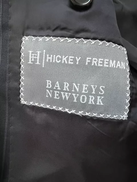 $1798 Hickey Freeman Canterbury 40 LNG Barneys New York Men's 2Pc Suit 34x32 3