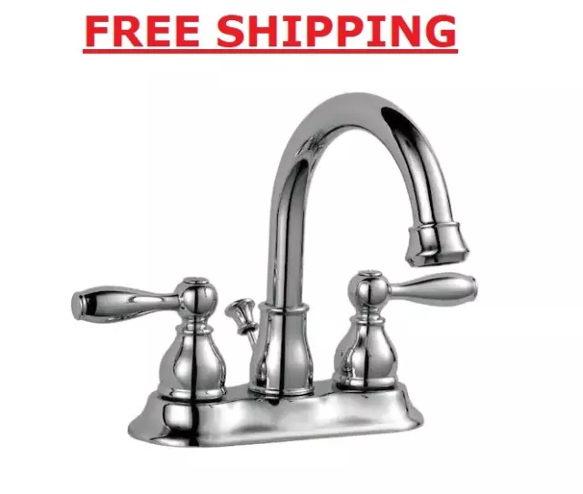 Glacier Bay Mandouri 4 In Centerset 2 Handle High Arc Bathroom Faucet Chrome