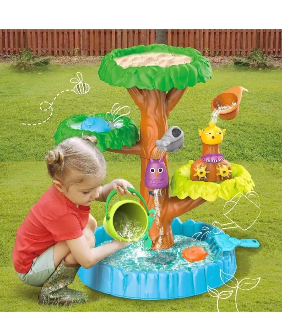 deAO Beach Tree Sand and Water Table Sand Pit Water Table Children Garden Toy...