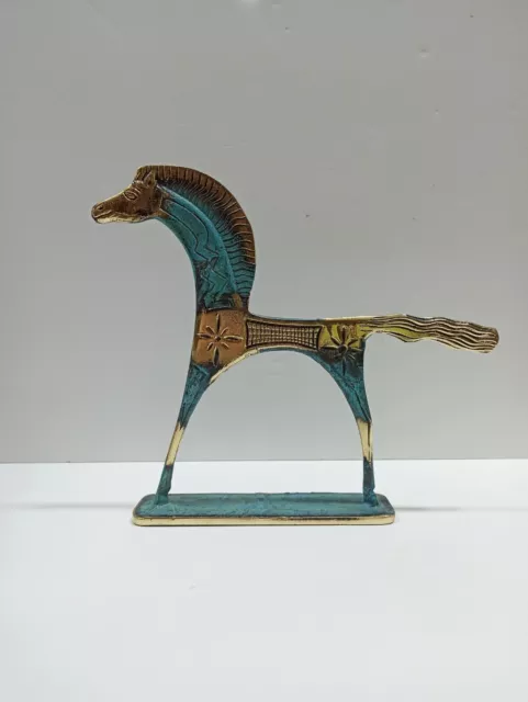 Ancient Greek Horse - pure Bronze Sculpture - Symbol of Wealth and Prosperity