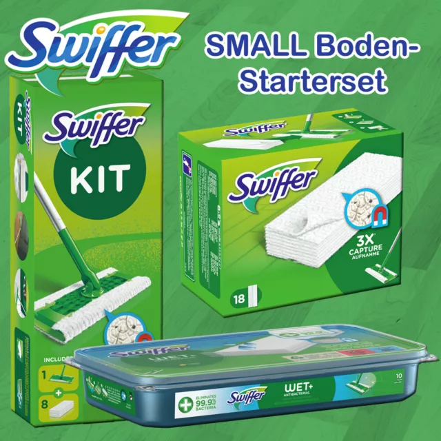 Swiffer Boden-Set (S) Piquet Inclus 8 Seviette + 18 Trocken&10er Trempé Antibakt