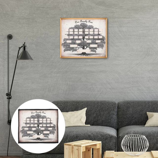 GENERATION FAMILY BLANK Tree Poster Genealogy Chart History Diagram £7. ...